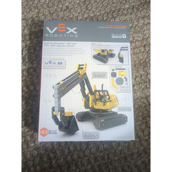 HEX Bug Vex Robotics 370 Piece Excavator Construction Machinery Kit Stem Toy - Picture 3 of 10
